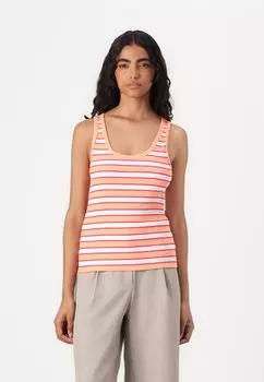 Топ SCOOP TANK STRIPE GAP, оранжевый