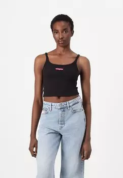 Топ SCRIPT LABEL TANK Tommy Jeans, черный