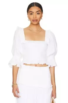 Топ Seafolly Caspian Shirring, белый