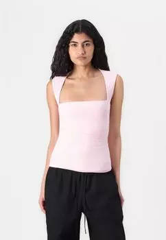 Топ SEAMLESS AVA Abercrombie & Fitch, розовый