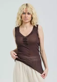 Топ Seamless Basic, коричневый