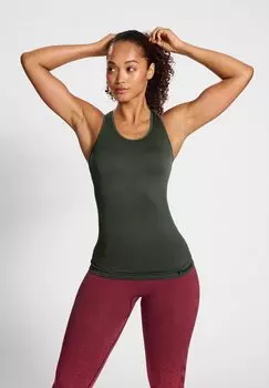 Топ SEAMLESS Hummel, цвет climbing ivy