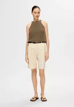 Топ Selected, коричневый