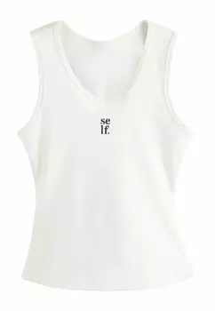 Топ Self., бежевый