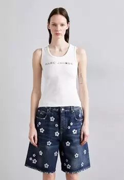 Топ SEQUIN DAISY TANK MARC JACOBS, белый