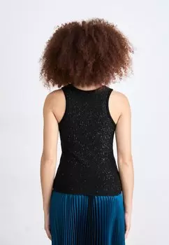 Топ SEQUIN DKNY, черный
