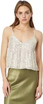 Топ Sequin Mini Top Lucky Brand, цвет Champagne