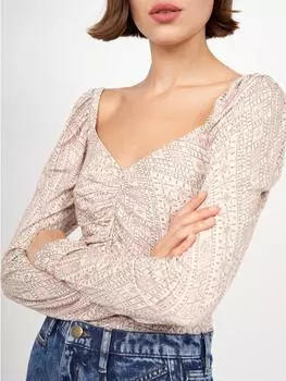 Топ Serafina бежевого цвета Joie