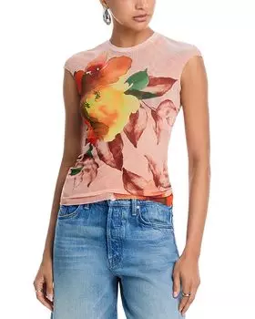 Топ сетчатый Nina AFRM, оранжевый