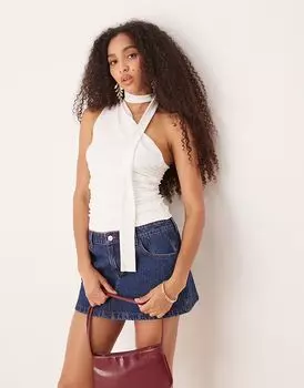 Топ-шарф без рукавов Gina Tricot цвета «кремовый»