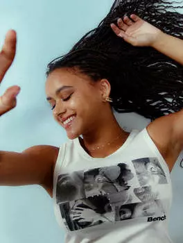 Топ Shaw Heritage Cami Bench., цвет crystal grey