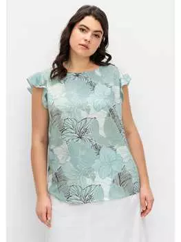 Топ sheego, цвет jade gemustert