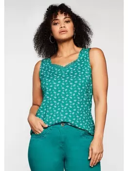 Топ sheego, цвет karibiktrkis bedruckt