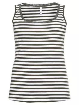 Топ Sheego, цвет Olive/White
