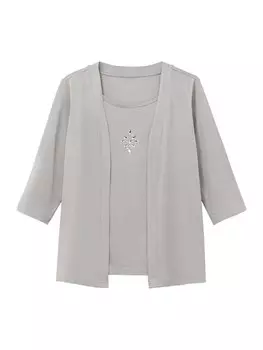 Топ SHEEGO Shirt, светло-серый