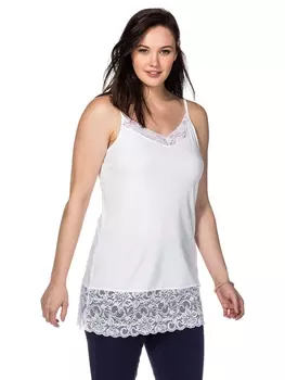 Топ sheego Spaghetti, белый