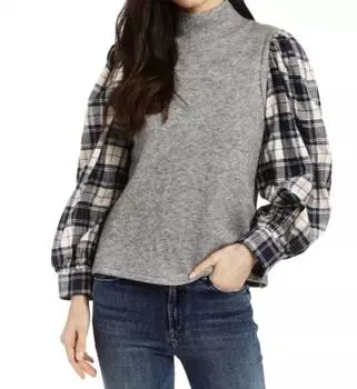 Топ Шелли в цвете «серый вереск» DREW