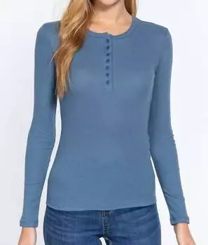 Топ Шерил Хенли в стальном синем цвете Active Basic