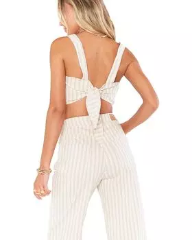 Топ Show Me Your Mumu Alabama Crop Top, цвет Sandy Stripe