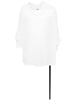 Топ Shroud с длинными рукавами Rick Owens DRKSHDW, белый