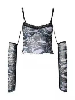 Топ Shyx HACER, серый/смешанные цвета