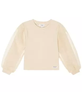 Топ Sien из тюля и хлопка Donsje, бежевый