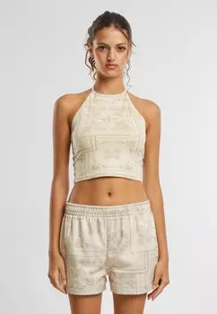 Топ SIGNATURE PAISLEY NECKHOLDER Karl Kani, бежевый