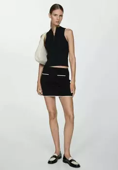 Топ SILVIA Mango, черный