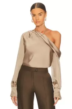 Топ SIMKHAI Alice One Shoulder, цвет Nutmeg
