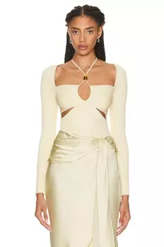 Топ Simkhai Elenor Halter, цвет Dried Pineapple