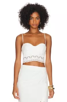 Топ SIMKHAI Sherri Bustier, белый