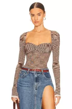 Топ SIMKHAI Vensa Space Dye, цвет Chocolate Multi