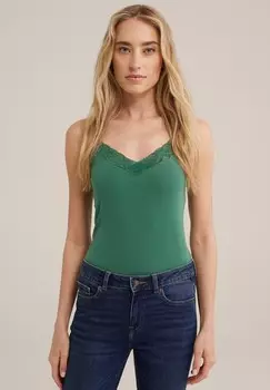 Топ SINGLET WE Fashion, зеленый