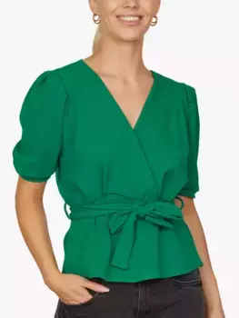 Топ Sisters Point Nasa Short Sleeve Wrap, цвет cactus