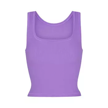 Топ SKIMS Cotton Rib, цвет Ultra Violet