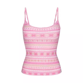 Топ SKIMS, цвет bubble gum sienna fair isle