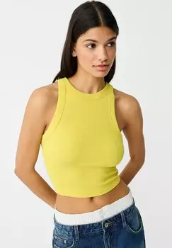 Топ SLEEVELESS Bershka, цвет green