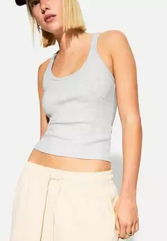 Топ SLEEVELESS Bershka, темно-серый