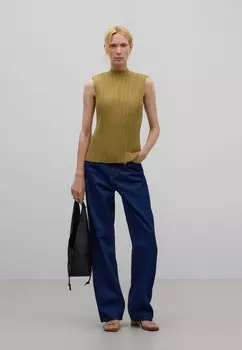 Топ SLEEVELESS CRINKLE ADOLFO DOMINGUEZ, зеленый