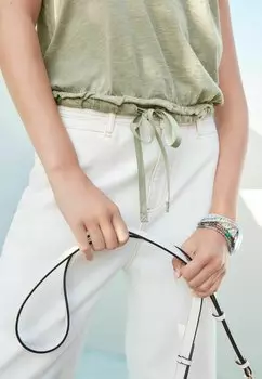 Топ Sleeveless Drawstring Regular Fit Next, зеленый
