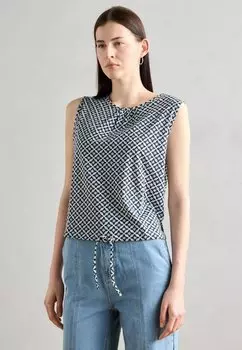 Топ SLEEVELESS GATHERING AT HEM Marc O'Polo, серый