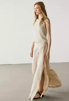 Топ SLEEVELESS Massimo Dutti, бежевый