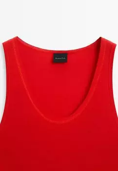 Топ Sleeveless Massimo Dutti, красный