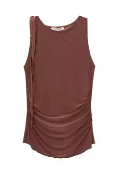 Топ SLEEVELESS PULL&BEAR, светло-коричневый