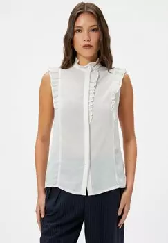 Топ SLEEVELESS RUFFLE Koton, слоновая кость