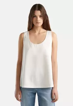 Топ SLEEVELESS SHOULDERS AND CENTRE BACK United Colors of Benetton, крем