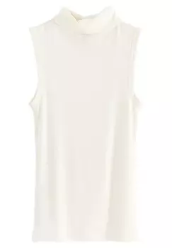 Топ SLEEVELESS TURTLENECK Lindex, белый
