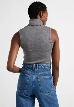 Топ SLEEVELESS TURTLENECK Lindex, серый