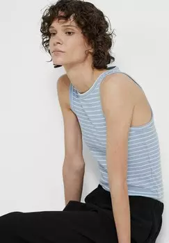 Топ SLFANNA O NECK TANK Selected, светло-голубой