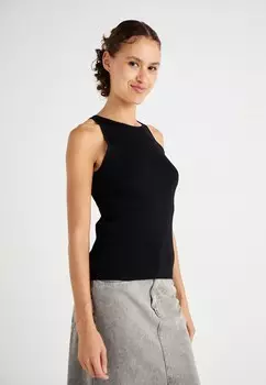 Топ SLFCARO Selected Femme, черный